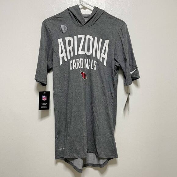 New! Nike NFL Arizona Cardinals Gray Pullover Lightweight Hoodie - Picture 1 of 7
